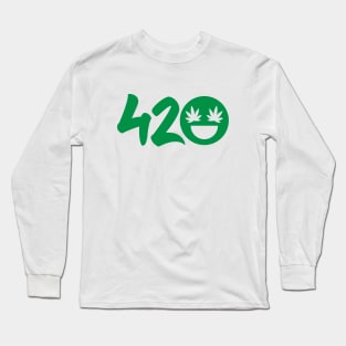 420 Smile Face Long Sleeve T-Shirt